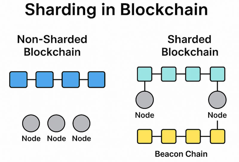 Sharding vs Non-Sharding Blockchain